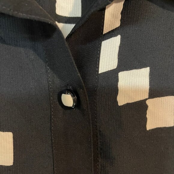 Vintage Peter Popovitch Graphic Button Down Blouse - Size M - Picture 4 of 4